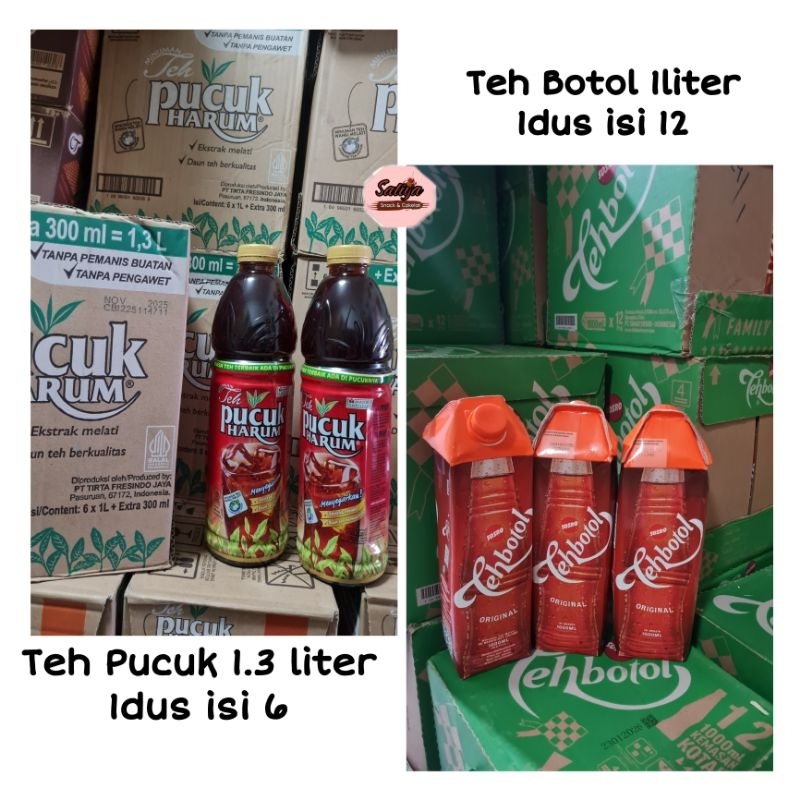 

( 1karton )Teh Botol Sosro 1liter/ Teh pucuk 1liter