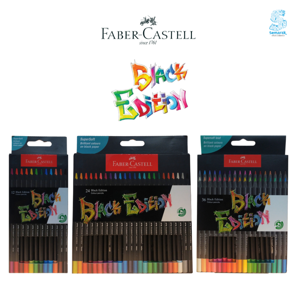 

Faber Castell Black Edition Pensil Warna Stylish - Set 12 / 24 / 36 Warna