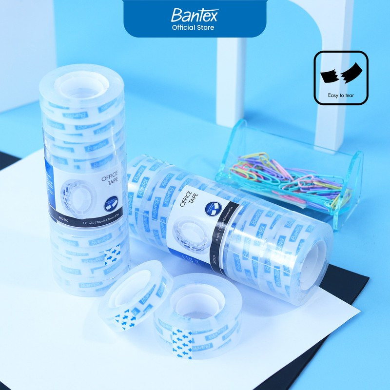 

Bantex Isolasi Bening Set / Selotip Bening untuk Kantor / Sekolah / Rumah ( # BH255...)