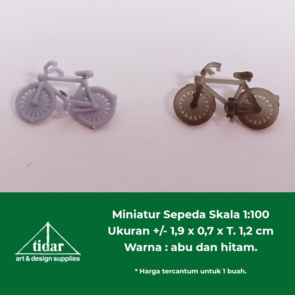 

[MR] HB - Miniatur Maket Sepeda Roda Dua Skala 1:100