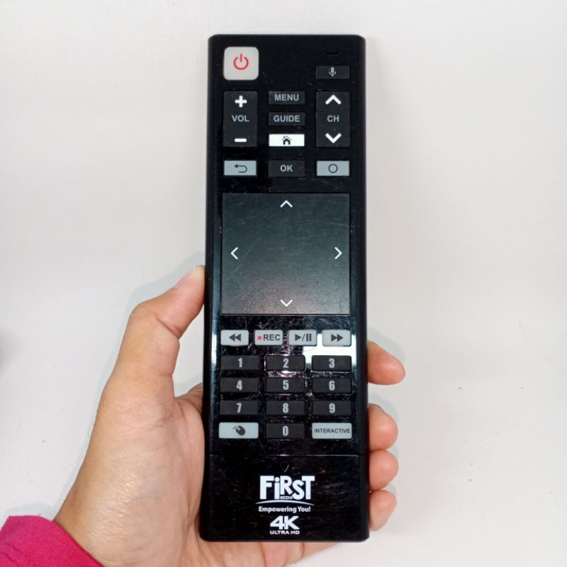 Remote TV Receiver Original Bergaransi First Media 4K Ultra HD