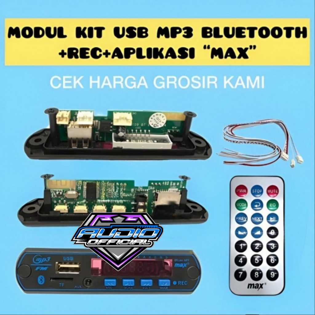 Modul Mp3 Player Bluetooth BT Link MAX + Record Original