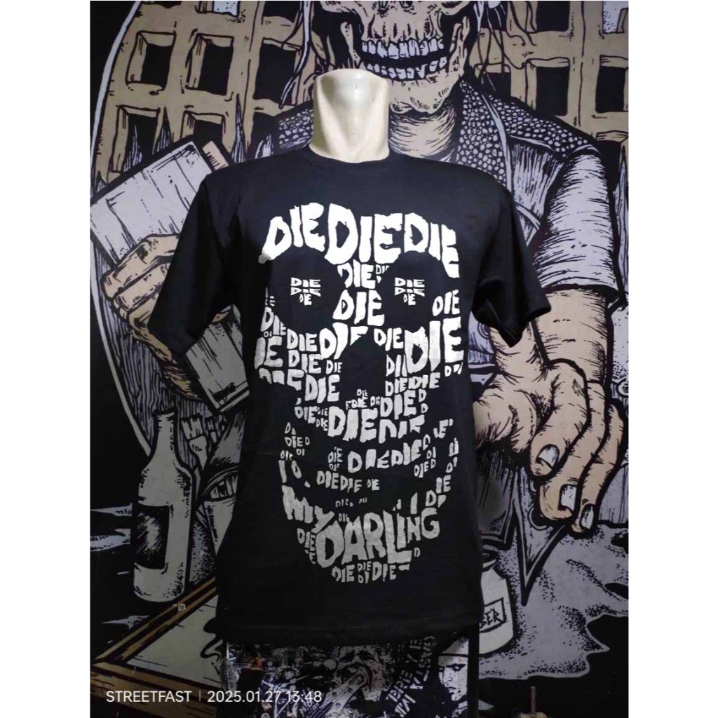 KAOS BAND MISFTS,KAOS BAND PUNK,KAOS KATUN 24S,KAOS PRIA