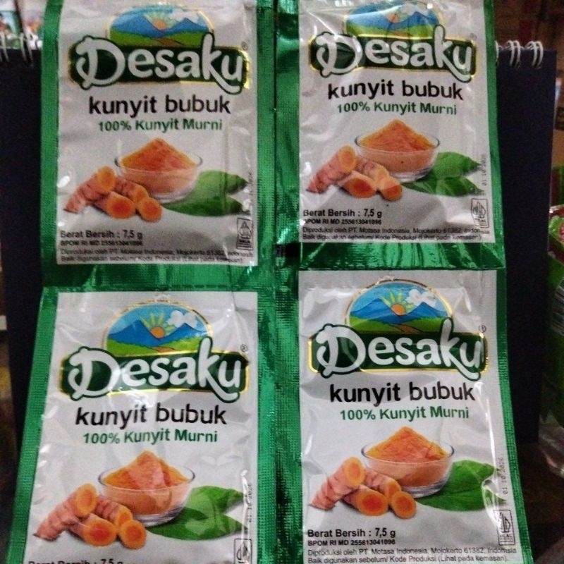 

DESAKU KUNYIT BUBUK 7,5 GR(ISI 10PCS)