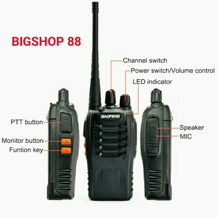 2PC HT Baofeng 888S Handy Talkie Walkie Talkie Baofeng 888s