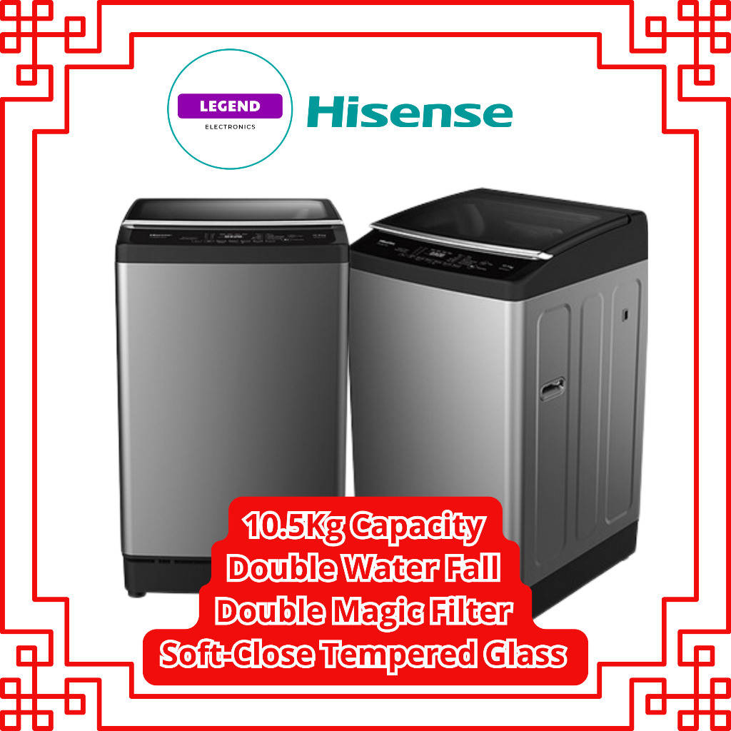 Mesin Cuci Top Load Hisense WTJA1101T 10.5 Kg