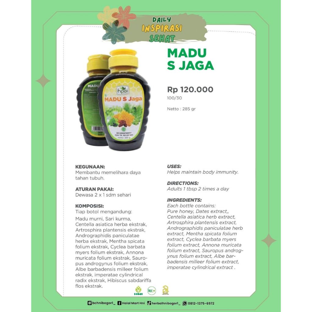 

Madu S Jaga HNI