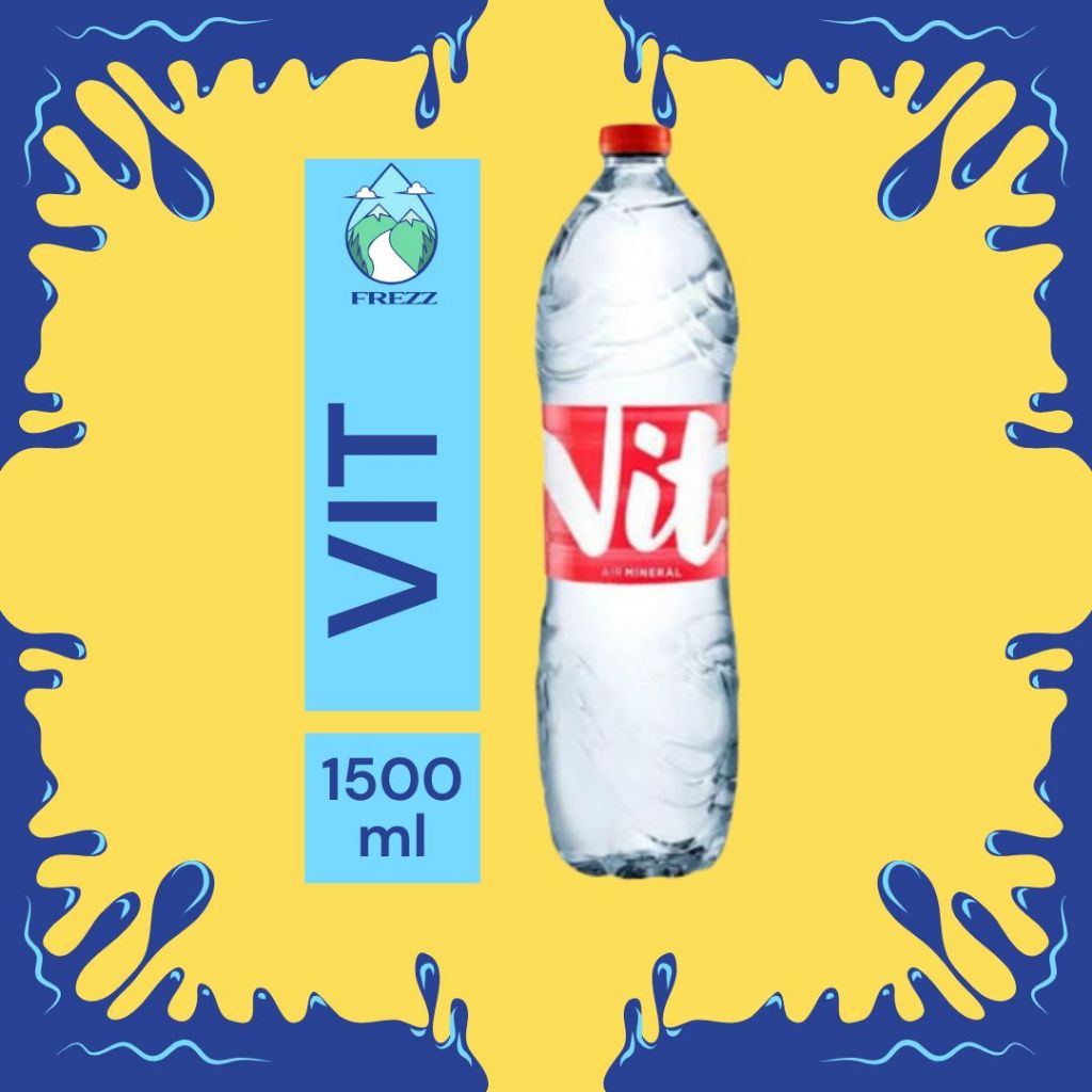 

(INSTANT) VIT 1500ml SATUAN - READY VIT 550 ML, 330ML, GELAS / CUP Air Minum Kemasan AQUA, LEMIN, CLEO Botol Minuman Kardus