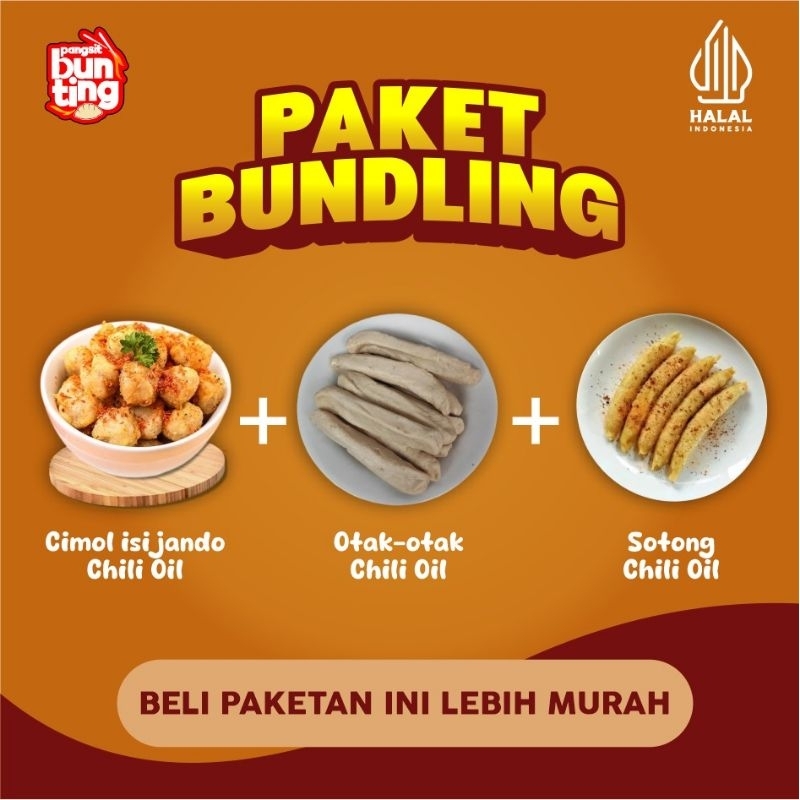 

PAKET BUNDLING ( 1 CIMOL ISI JANDO + 1 OTAK-OTAK + 1 SOTONG ) Lebih murah