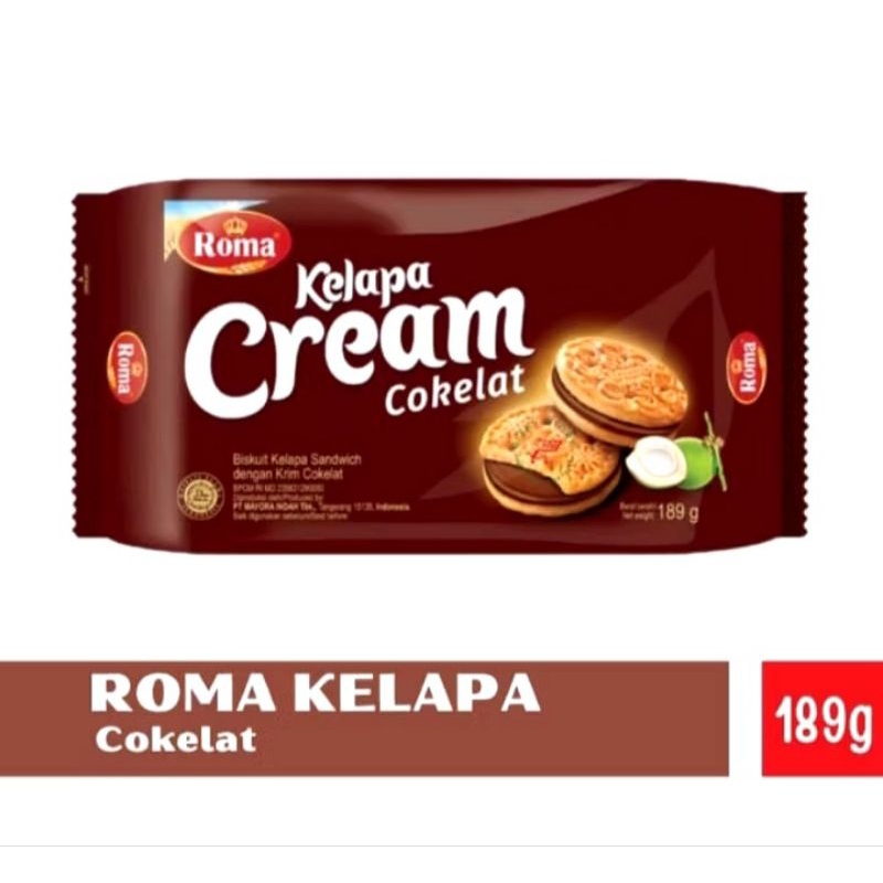 

cream roma Kelapa Cream Cokelat 189gr