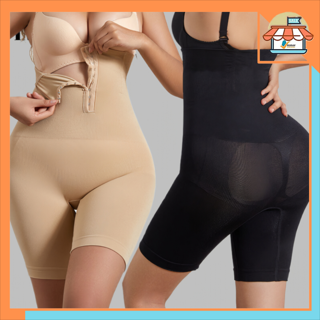 RSB KR595 Korset Wanita Pelangsing Perut Buncit Model Kancing Rekat Shortpants Pengecil Lemak