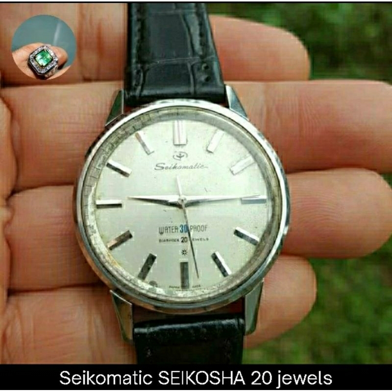Seikomatic Diashock 20 jewels Automatic mesin Seikosha Japan