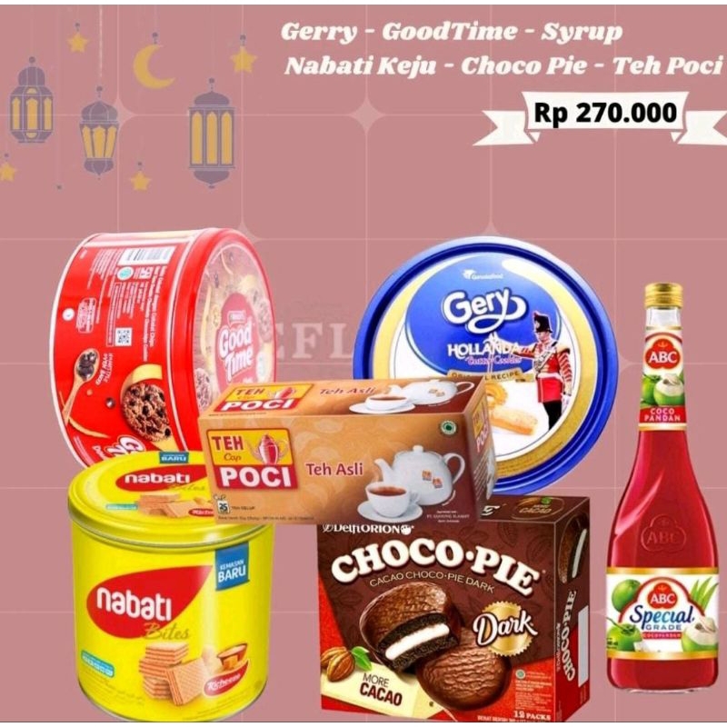 

paket parcel/hamper kue kaleng lebaran idul fitri 2025