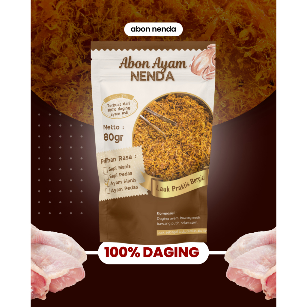 

Abon Ayam Nenda 80gr
