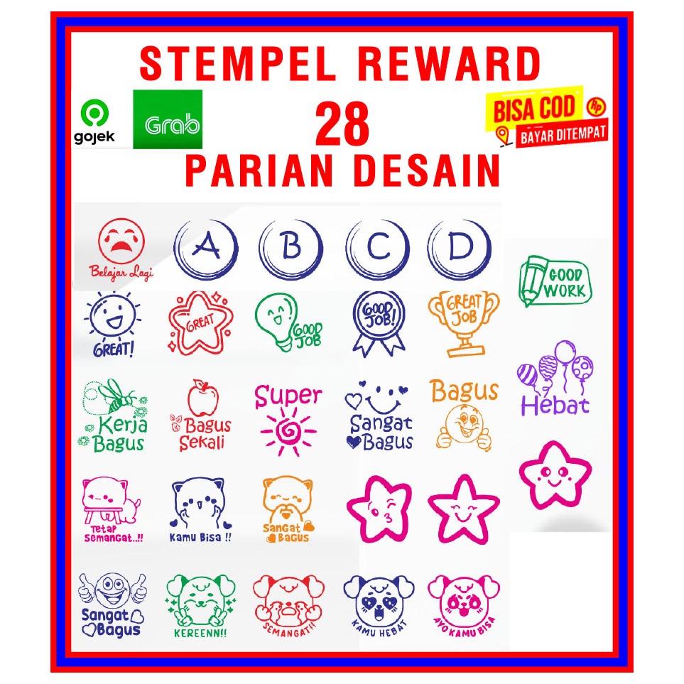 

STEMPEL REWARD/STEMPELNILAI/28 PARIAN DESAIN