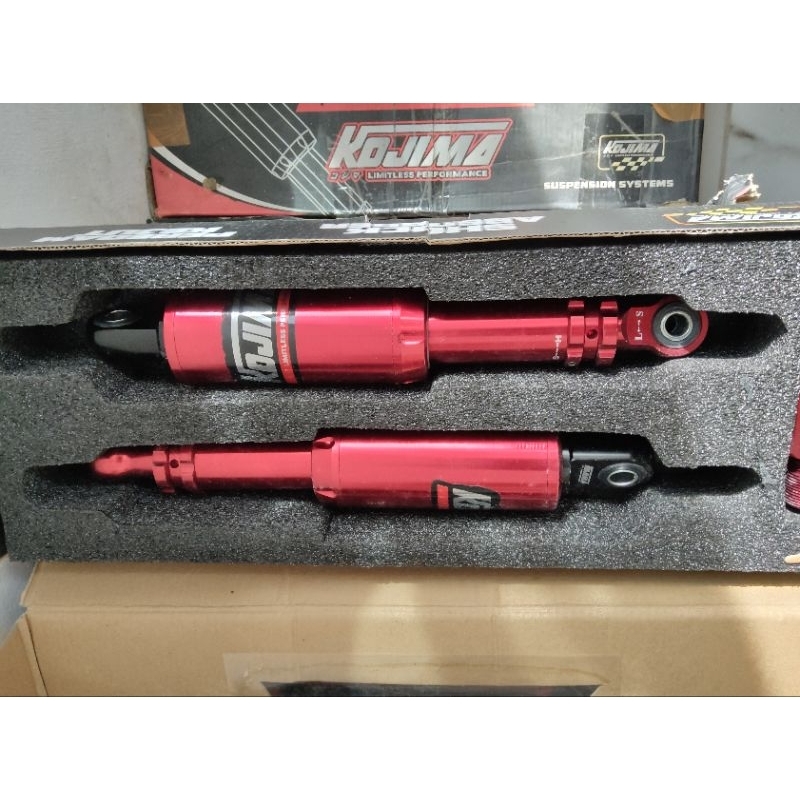 shockbreaker kojima  warna merah model up side down 340mm vega jupiter fizr nouvo rx king supra tige