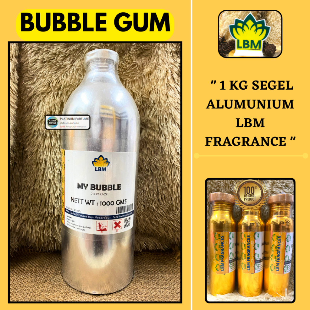 Bibit Parfum BUBBLE GUM ( 1 KG SEGEL Alumunium LBM Fragrance )