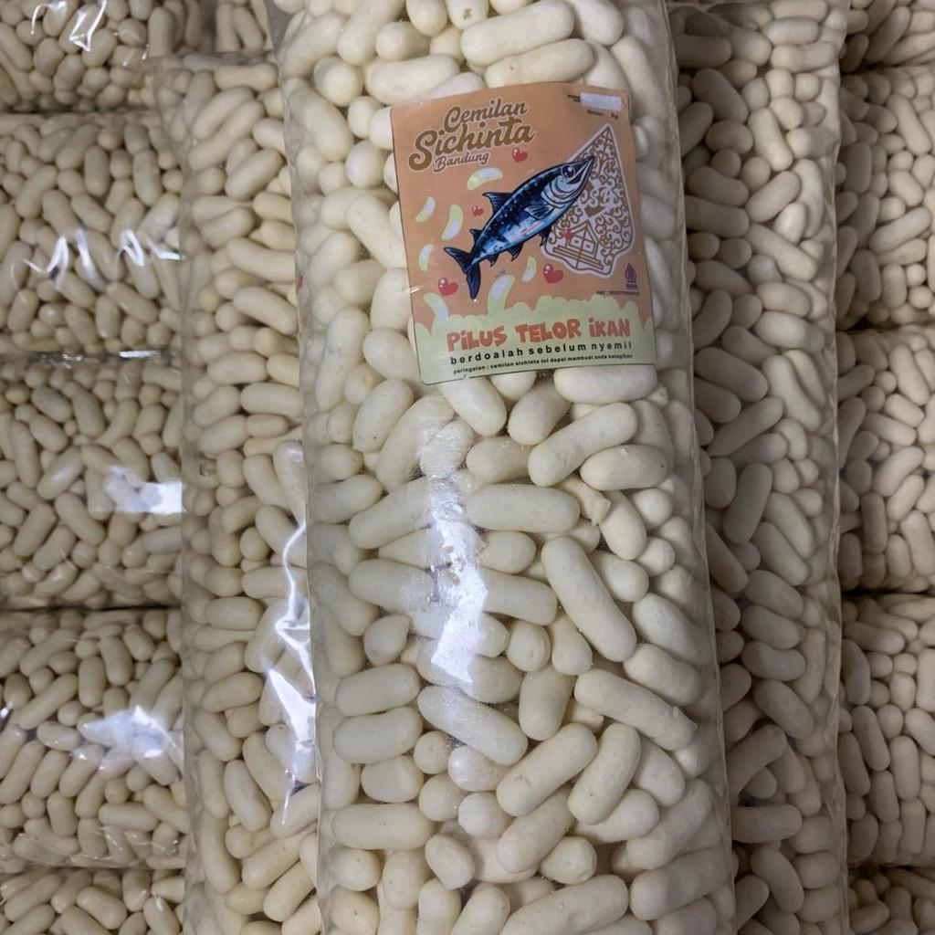 

waw 800gr - Pilus Telur Ikan Original Cemilan Sichinta