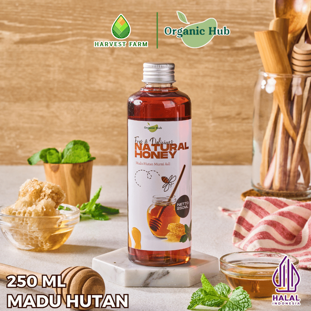 

Organic Hub Natural Honey Premium Quality 100% Organic Asli Madu Hutan Premium Quality 250 ml