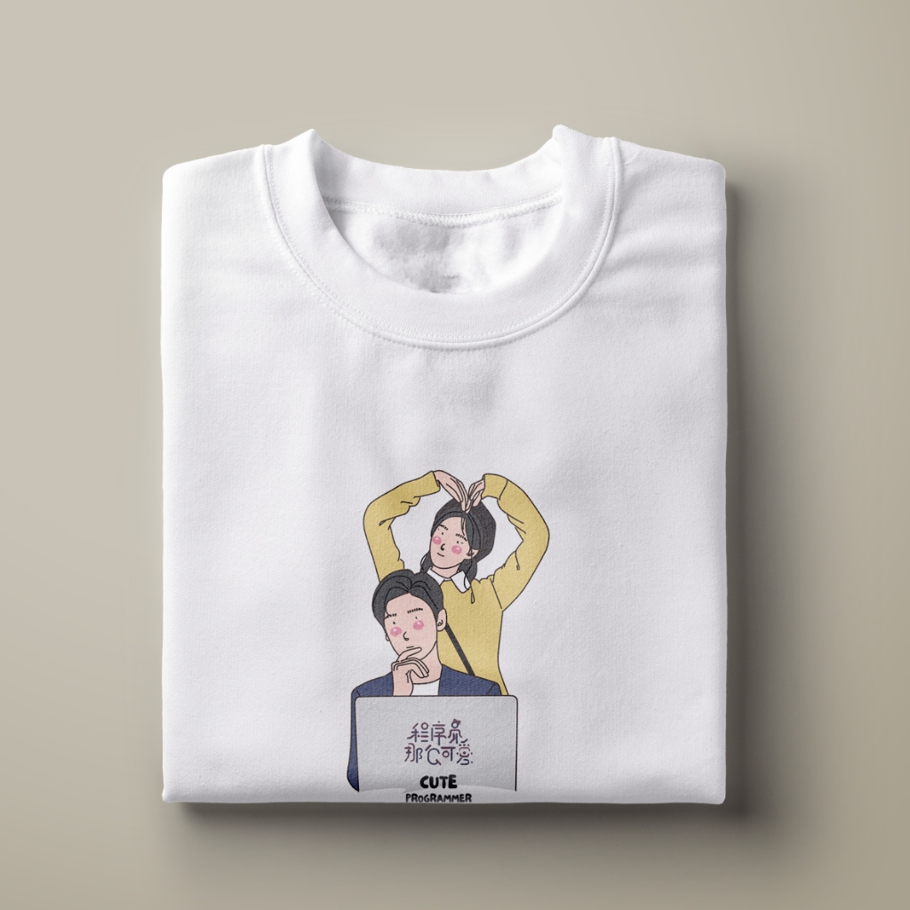 KAOS KDRAMA CUTE PROGRAMMER KOREAN DRAMA T-SHIRT KOREAN DRAMA KDRAMA MERCHANDISE KAOS DRAMA KOREA