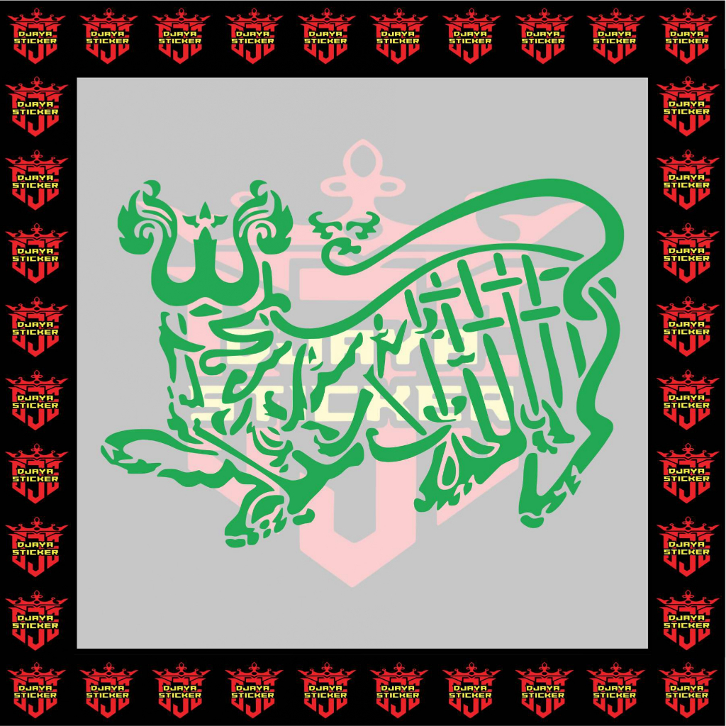 CUTTING STICKER MACAN ALI CIREBON , STIKER VARIASI LAPTOP MOTOR MOBIL PICKUP BUS DLL