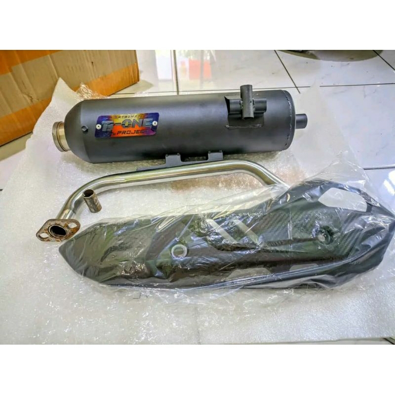 Knalpot SHIJIRO BY-ONE PROJECT Model SHIJIRO Moncong SHIJIRO Beat karbu deluxe beat esp Vario 125/15