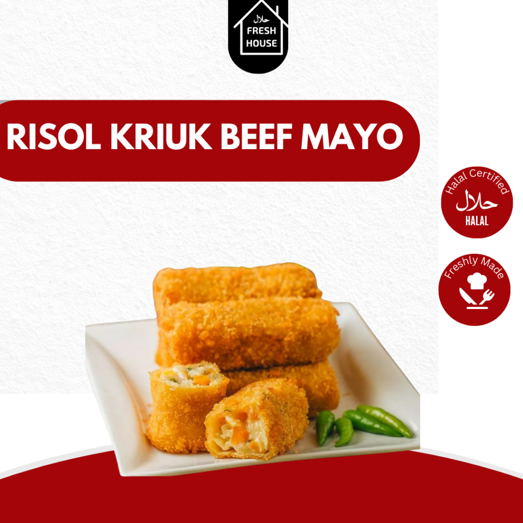 

RISOL KRIUK BEEF MAYONAISE ISI 10