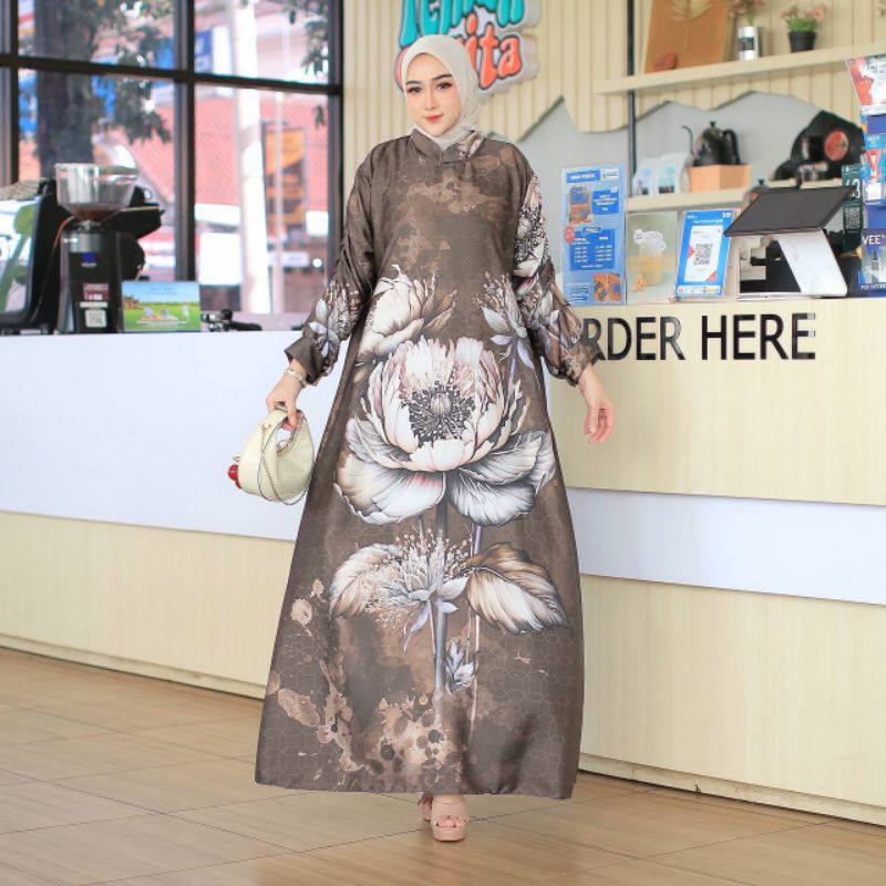 Amara Dress Matt Arabian Sultra Silk LD 110-120 cm Gamis Arabian