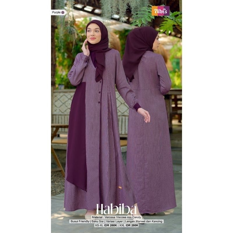 NIBRAS GAMIS HABIBA DEWASA WANITA