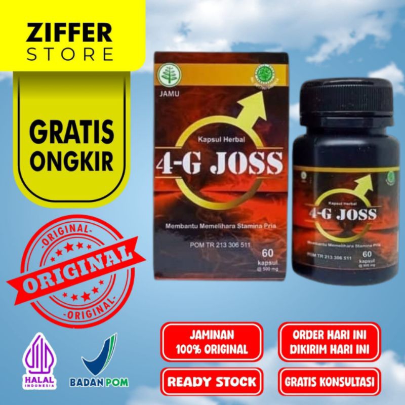 4 G Joss Asli 100% Original Herbal Pria Berkualitas Bpom