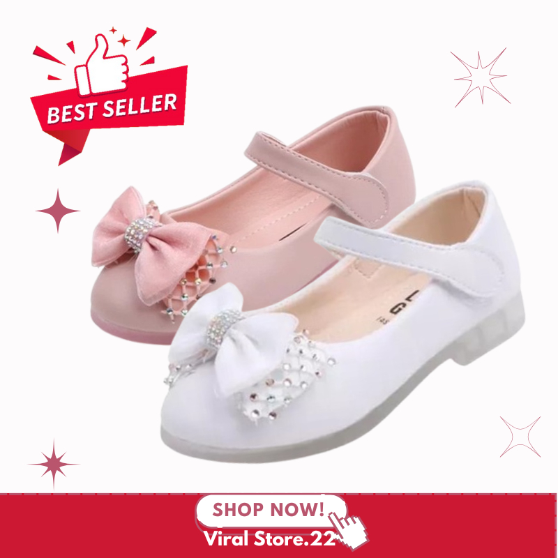 Flat shoes anak perempuan umur 1 2 3 4 - 10 tahun/ sepatu balet perempuan terbaru kakinian
