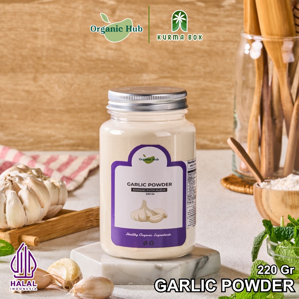 

Organic Hub Garlic Powder Rempah Bubuk Bawang Putih Premium Quality Original Tanpa Pengawet 220 gr