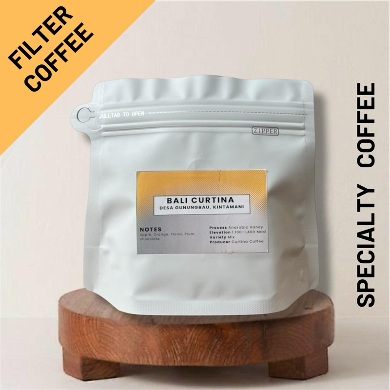 

Kopi Arabica Bali Curtina - Proses Anaerobic Honey - Kintamani - Fiter Coffee