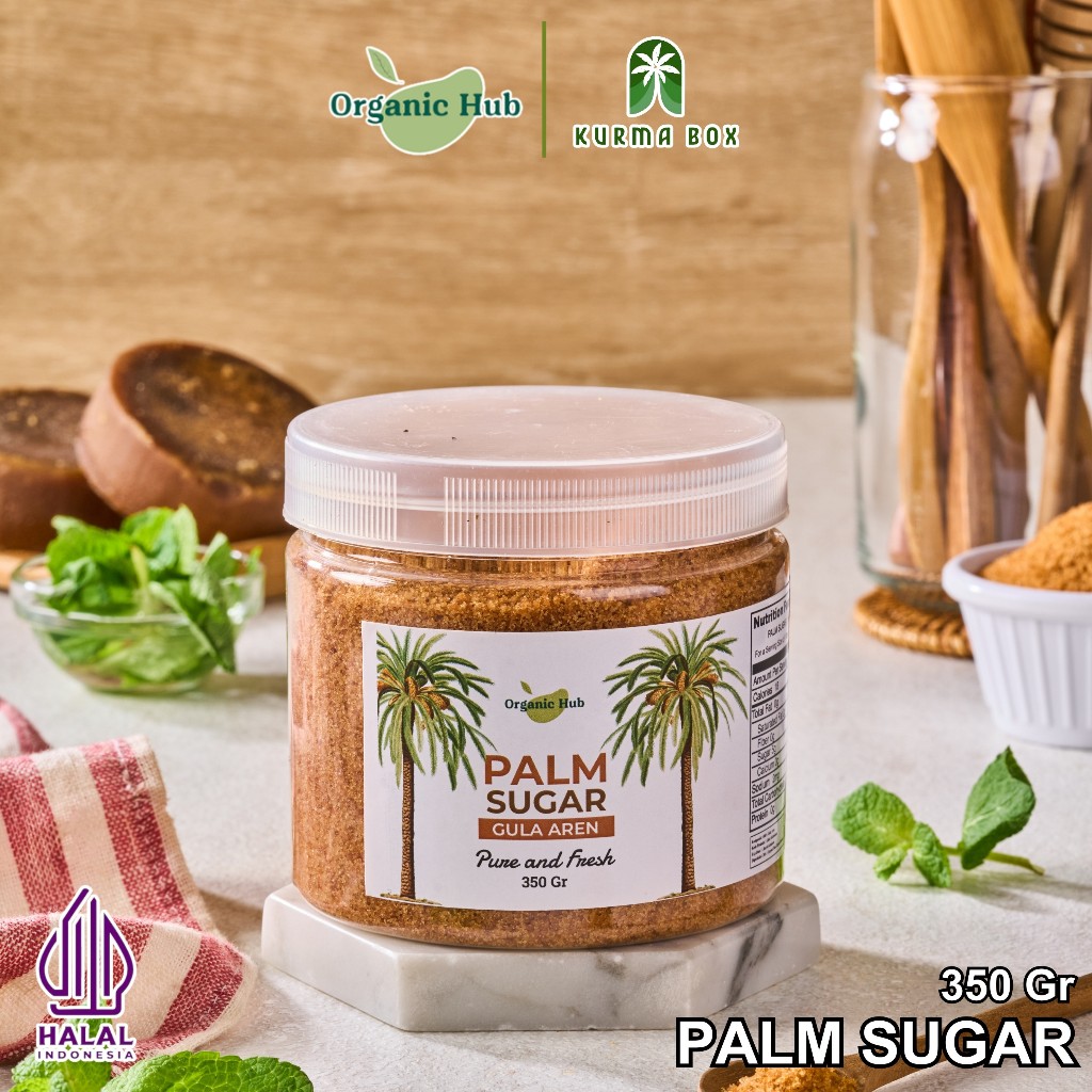 

Organic Hub Gula Aren Bubuk 100% Original Natural Premium Quality Palm Sugar Powder Organik 350 gr