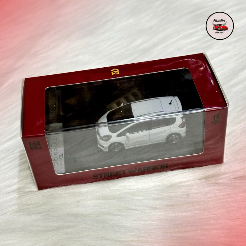 Diecast 1:64 Street Weapon Honda Jazz White GE8 RS Second Generation Fit