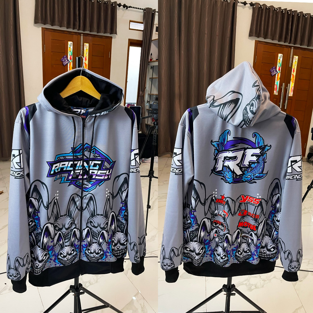 Racing Flash Jaket Racing Bahan Lotto size M L XL XXL