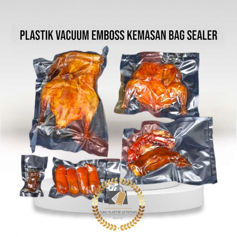 Plastik Vacuum Embos Kemasan Bag Sealer