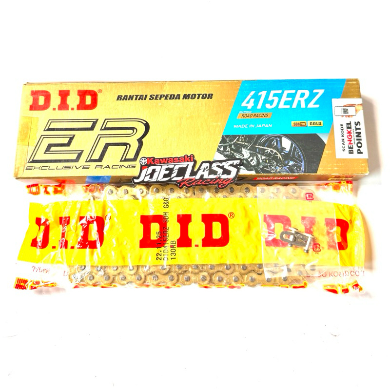 DID Chain 415 ERZ Gold KR150  Rante Rantai Did Exclusive Racing Emas Khusus Balap Ketebalan 415 Panj
