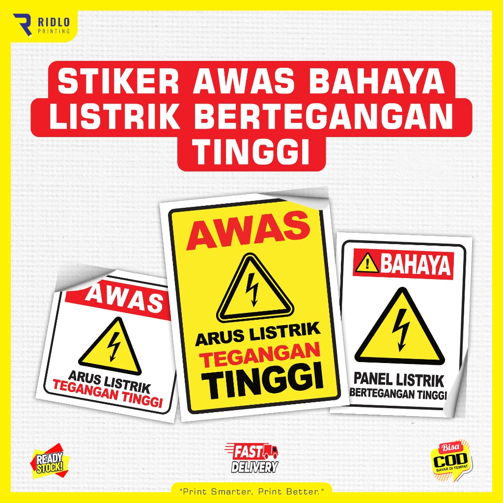 

STIKER AWAS BAHAYA LISTRIK BERTEGANGAN TINGGI