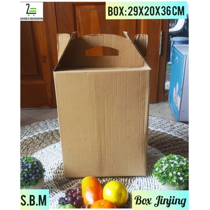 

Box Jinjing 29x20x36 cm/Tenteng/Kardus/Hampers/Packaging