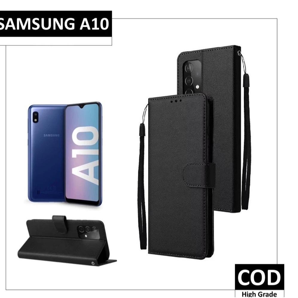 SAMSUNG A10 | A10s Flip Casing Dompet Kulit Kesing HP Leather Cover