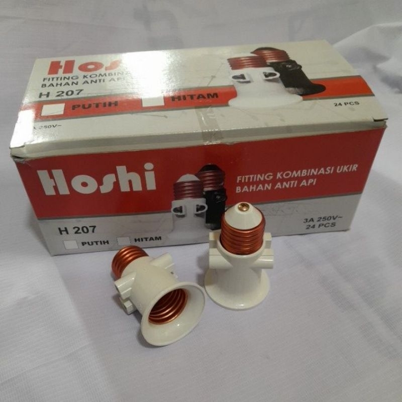 FITING KOMBINASI HITAM/FITING GANTUNG/ FITING COLOK/FITING GANTUNG LAMPU E27