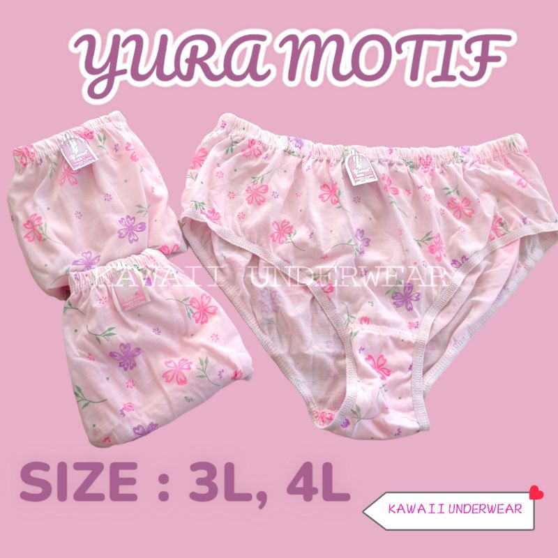 Celana dalam wanita YURA motif dewasa murah JUMBO celana dalam motif wanita murah