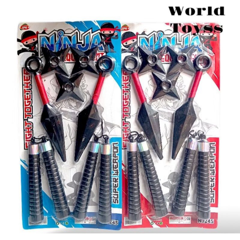 Mainan Kunai Ninja Naruto Anime Mainan Naruto Set Lengkap