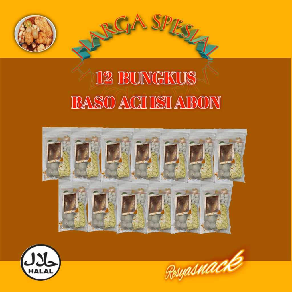 

12 Bungkus Baso Aci Isi Abon Bonus 1 Pcs | Sadewasnack