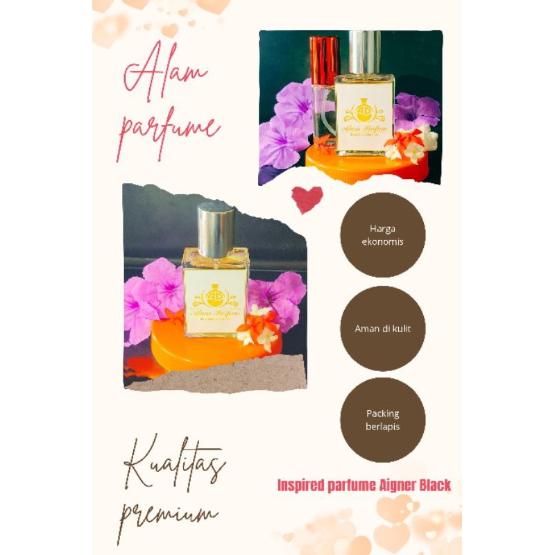 Parfume refill -Inspired by Aigner Black- bibit luzi premium