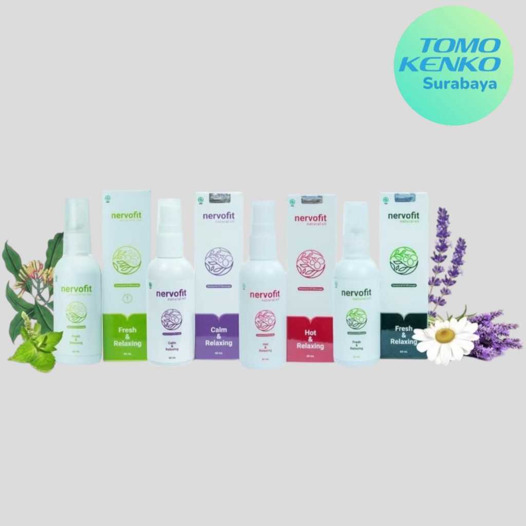 NERVOFIT Spray Natural Oil untuk Membantu Meringankan Rasa Sakit Akibat Saraf Kejepit dan Membantu I