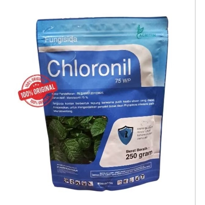 Fungisida CHLORONIL 75WP - 250 gram AGRITIM (100% Original)