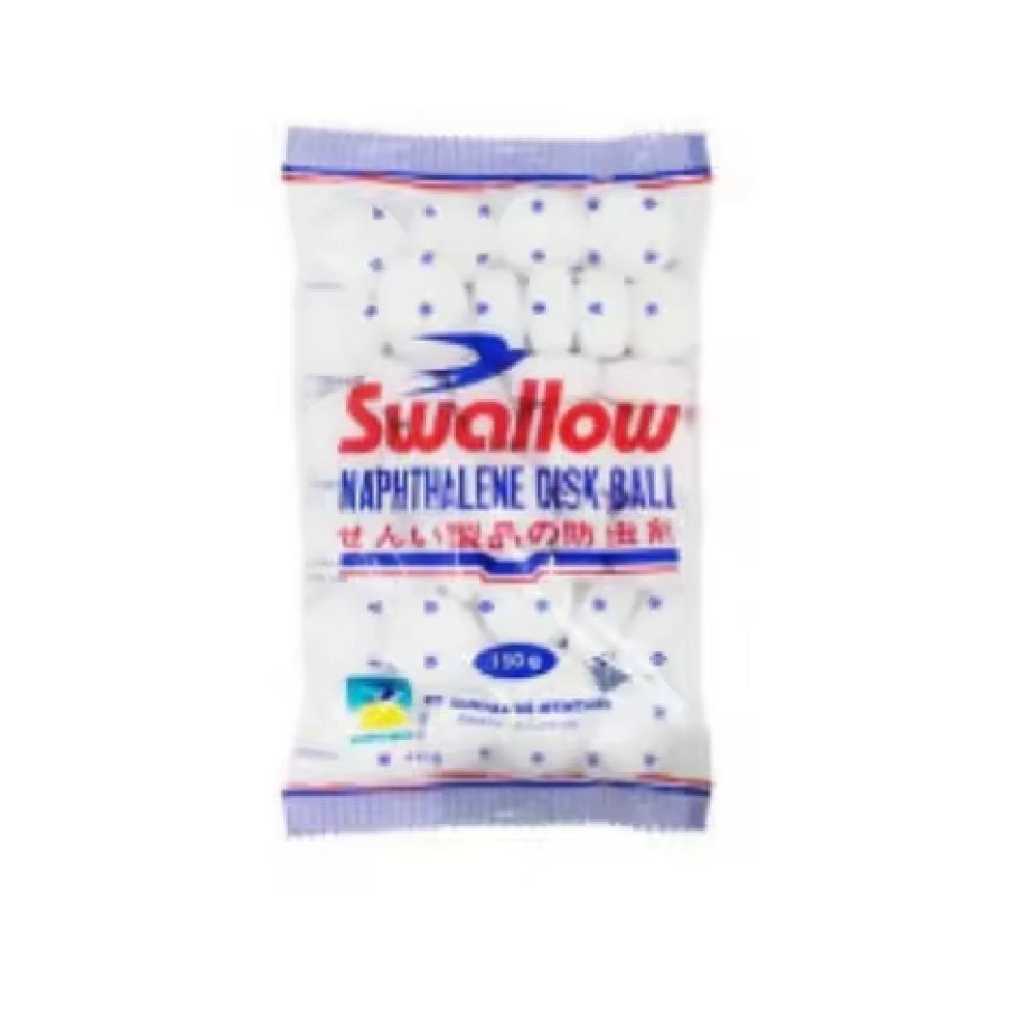 Swallow 150gr Naphthalene Disk Ball Kapur Barus Kamper Putih Lemari