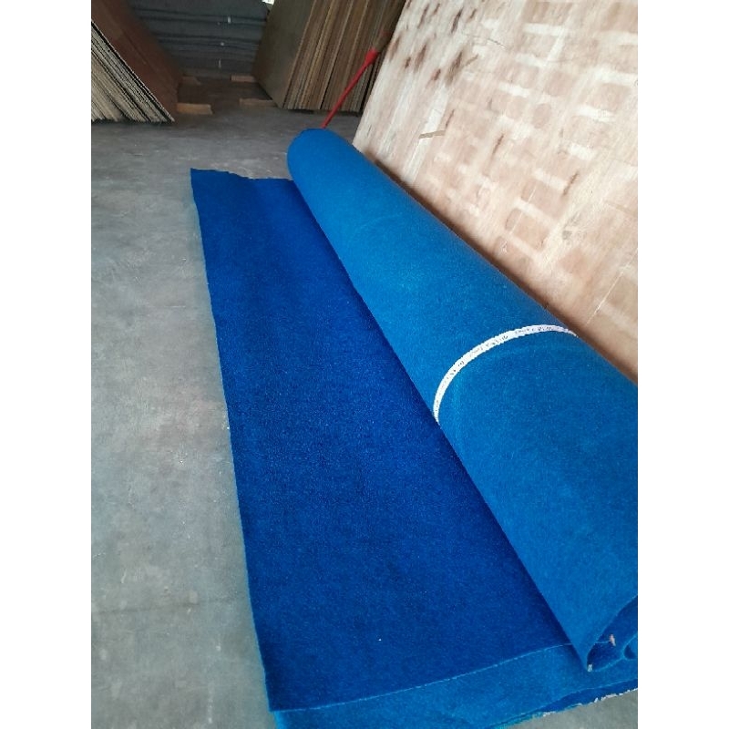 Karpet bludru BUANA karpet biru donker 2x6,karpet panggung karpet dekorasi dll
